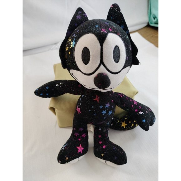 Felix The Cat Plus Toy Black Color With Starts. Collectible - Picture 1 of 4